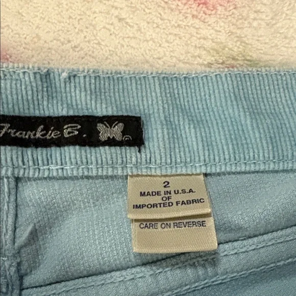 Vintage Frankie b corduroy flares size 2 baby blue - Picture 3 of 8
